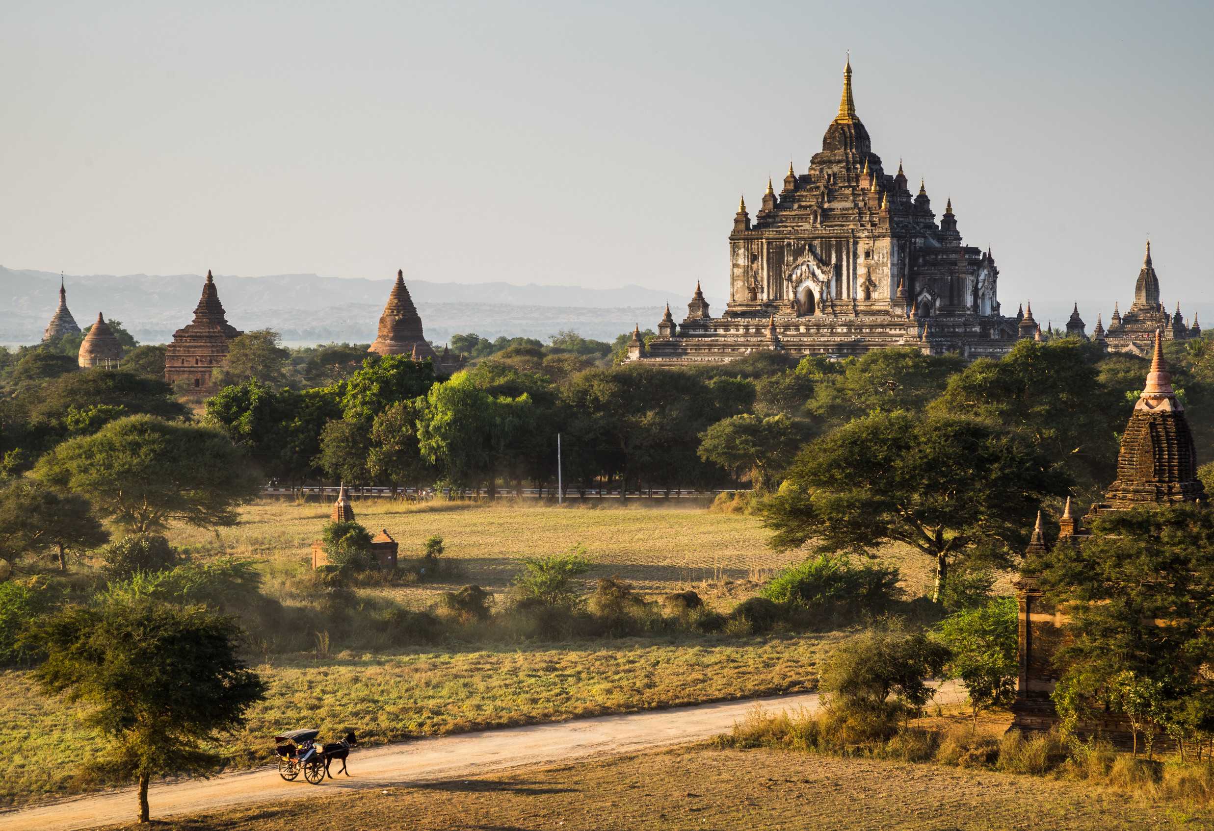 Ancient Bagan temples across Myanmar