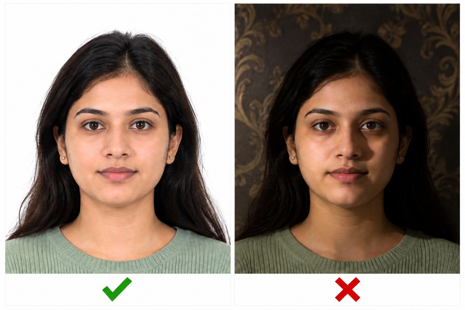 Correct And Incorrect Background Photo