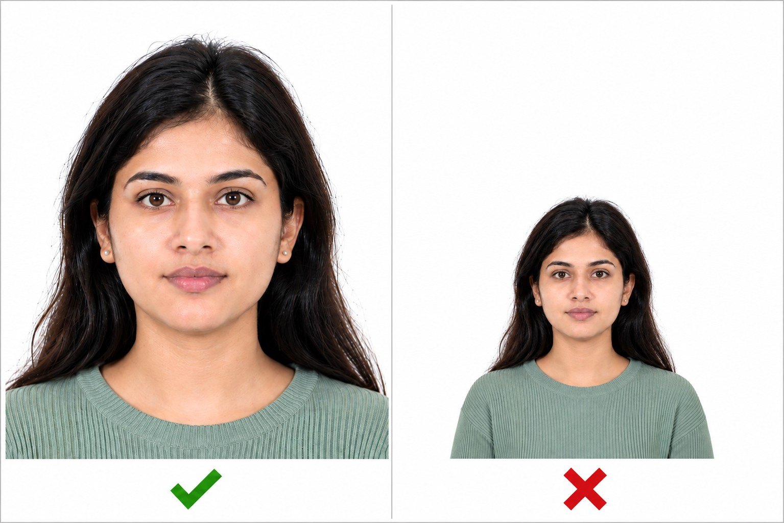 Correct And Incorrect Zoomed Photo