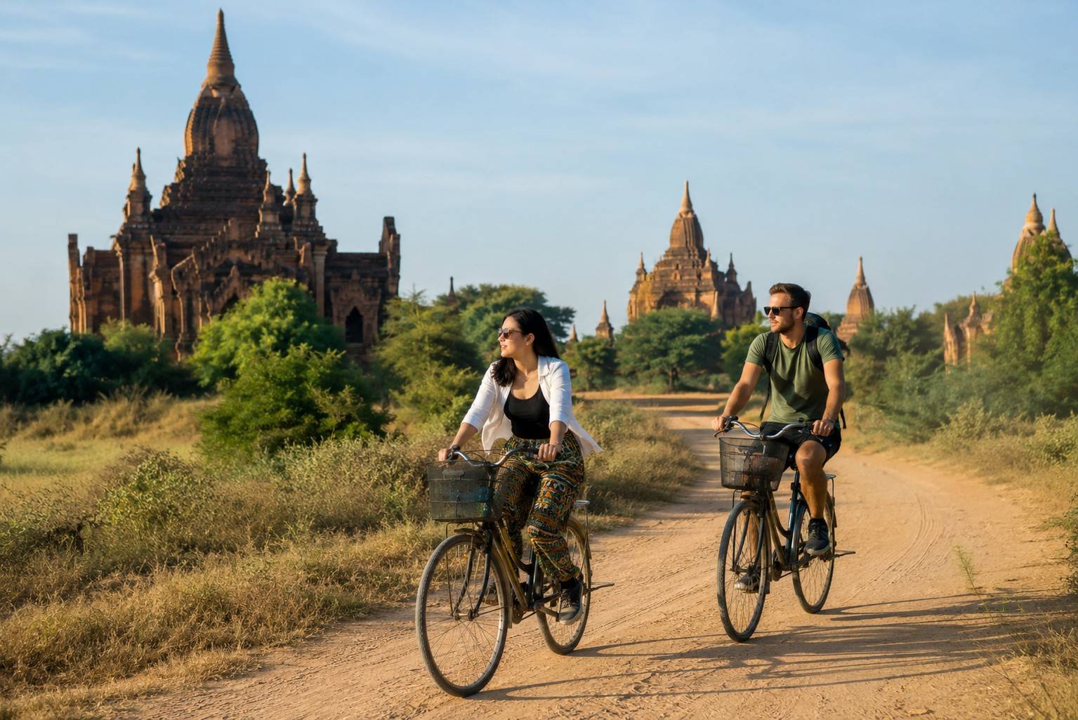 Cycling Around Bagan