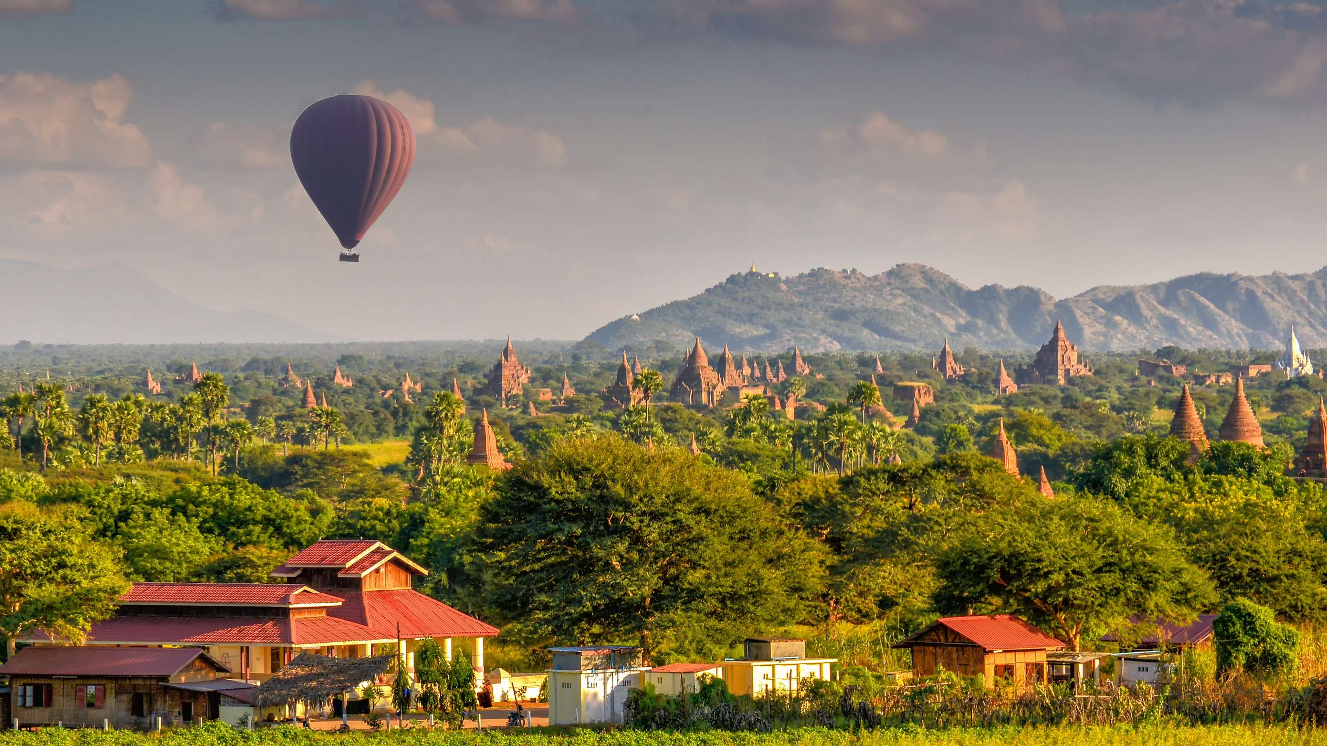Hwezigon Pagoda In Bagan Myanmar