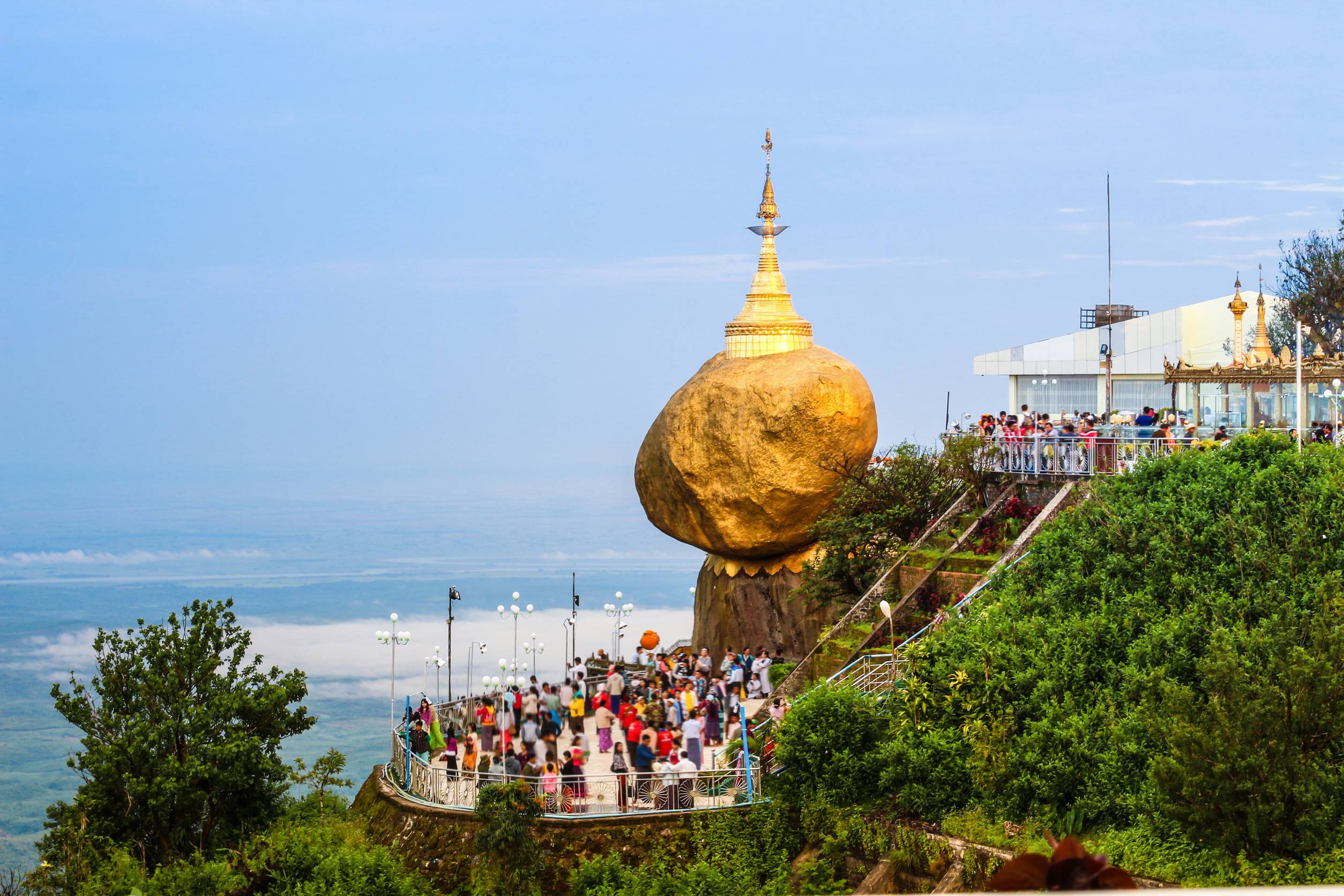 Kyaikhtiyo Or Kyaiktiyo Pagoda Golden Rock Myanmar