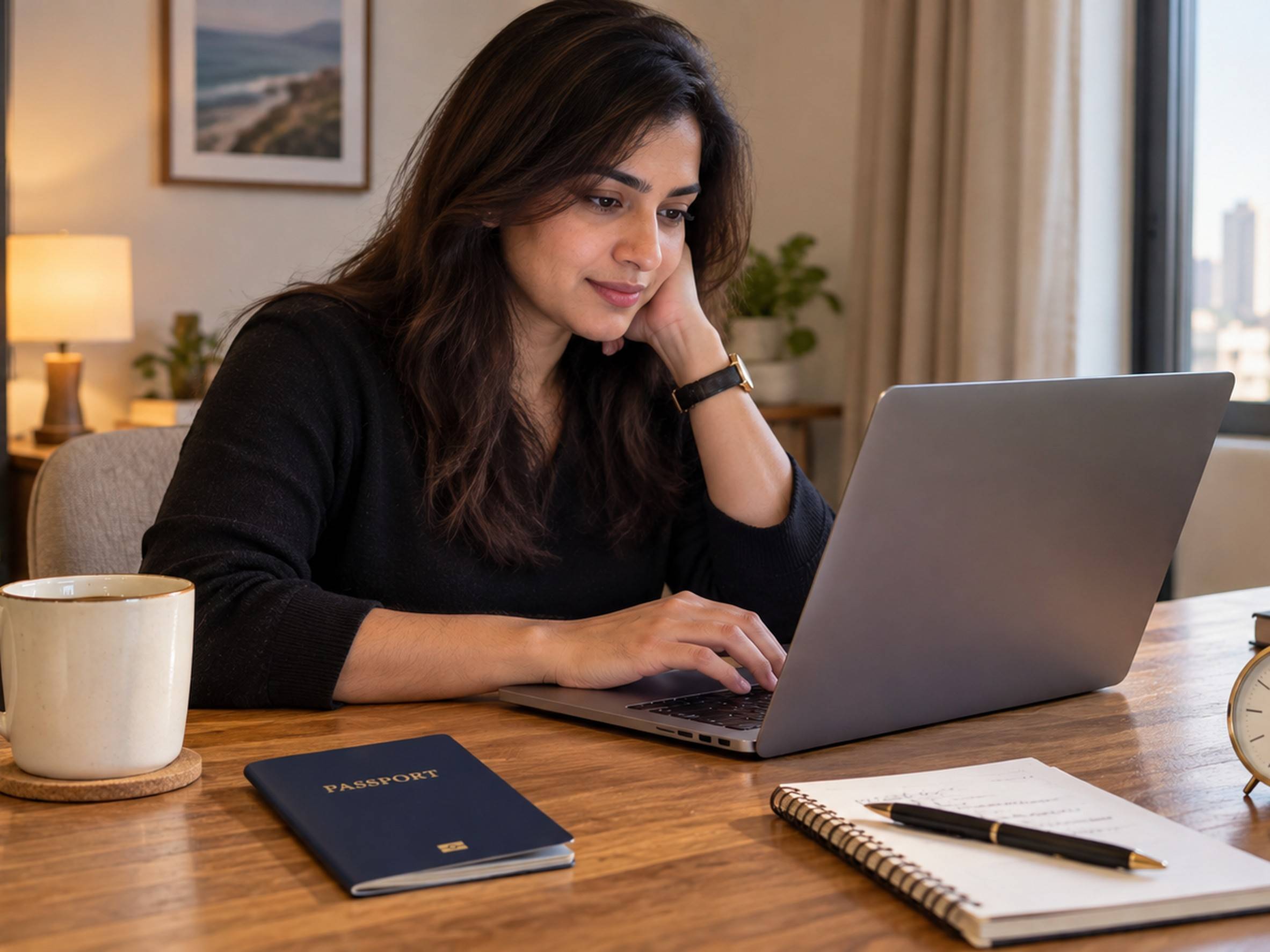 Laptop Passport Workspace