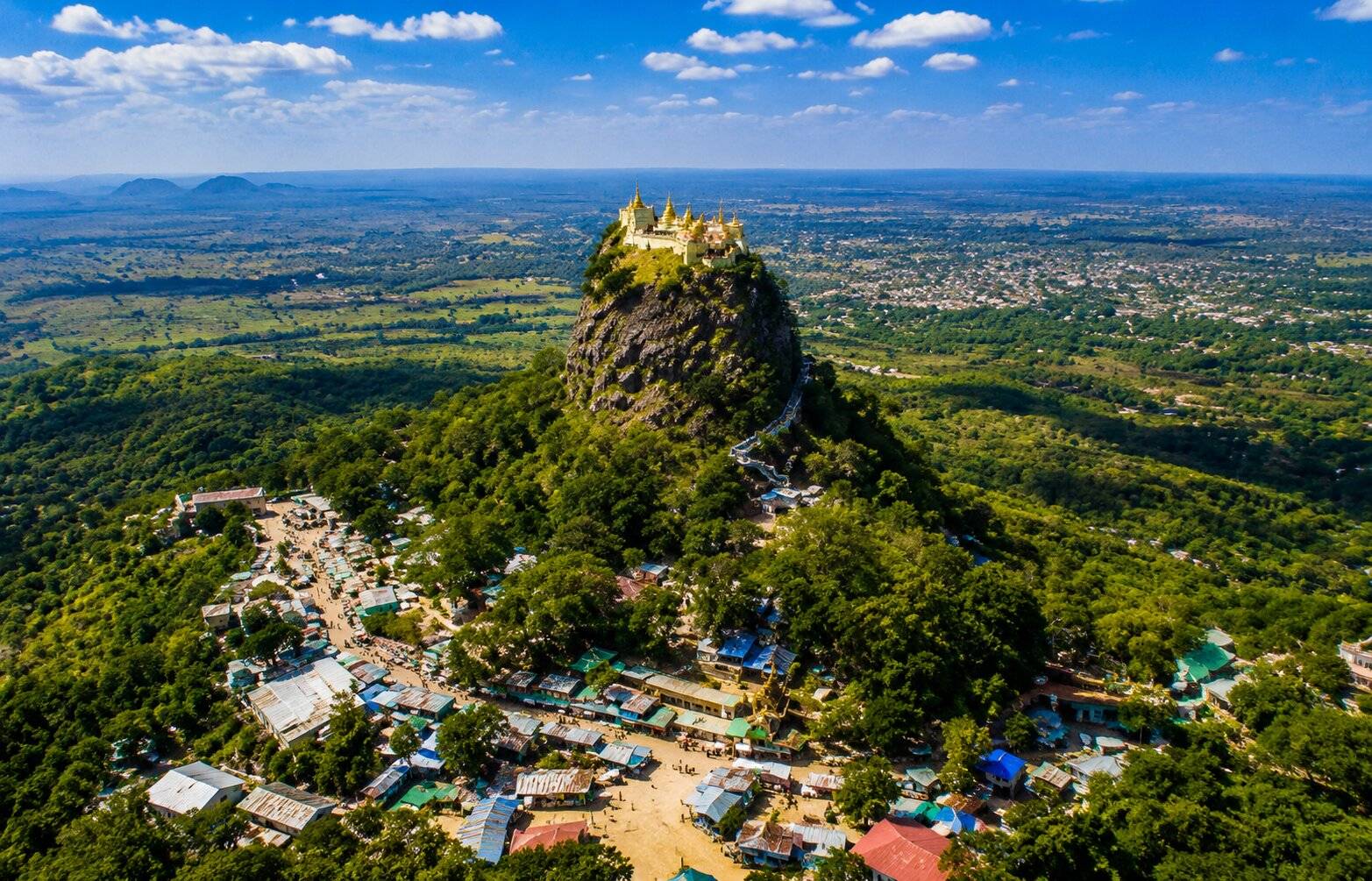 Mount Popa In Myanmar