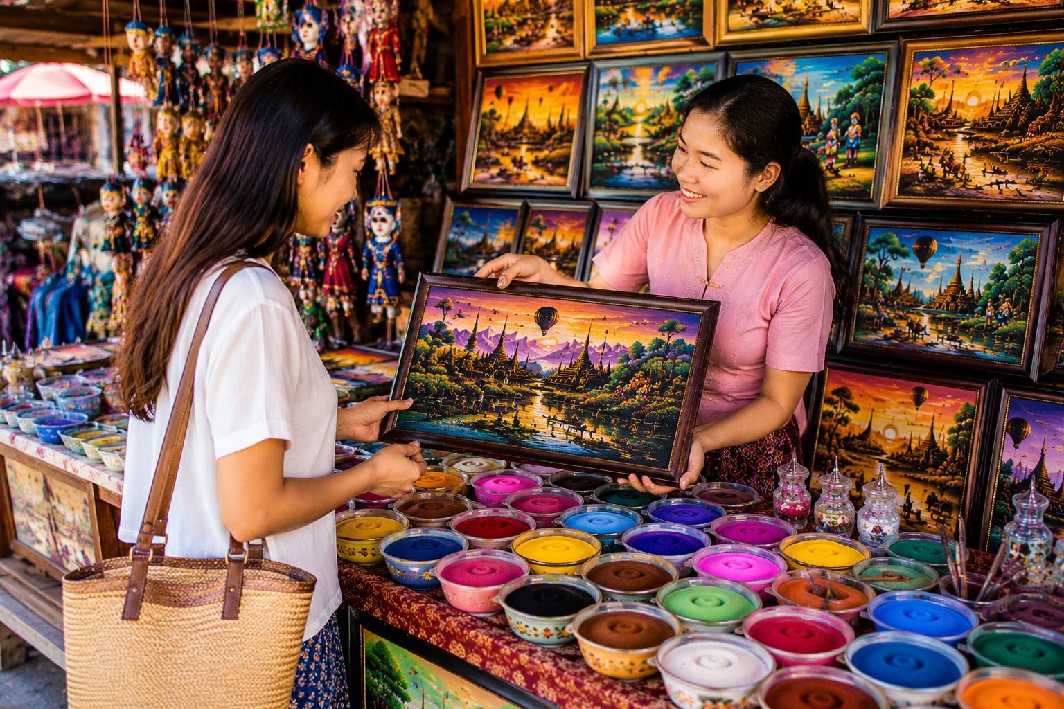 Sand Paintings Myanmar
