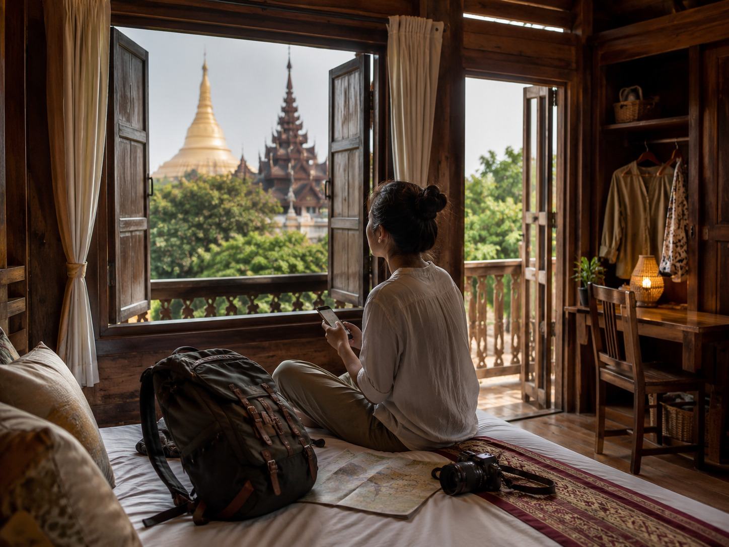 Solo Traveler In Myanmar Guesthouse