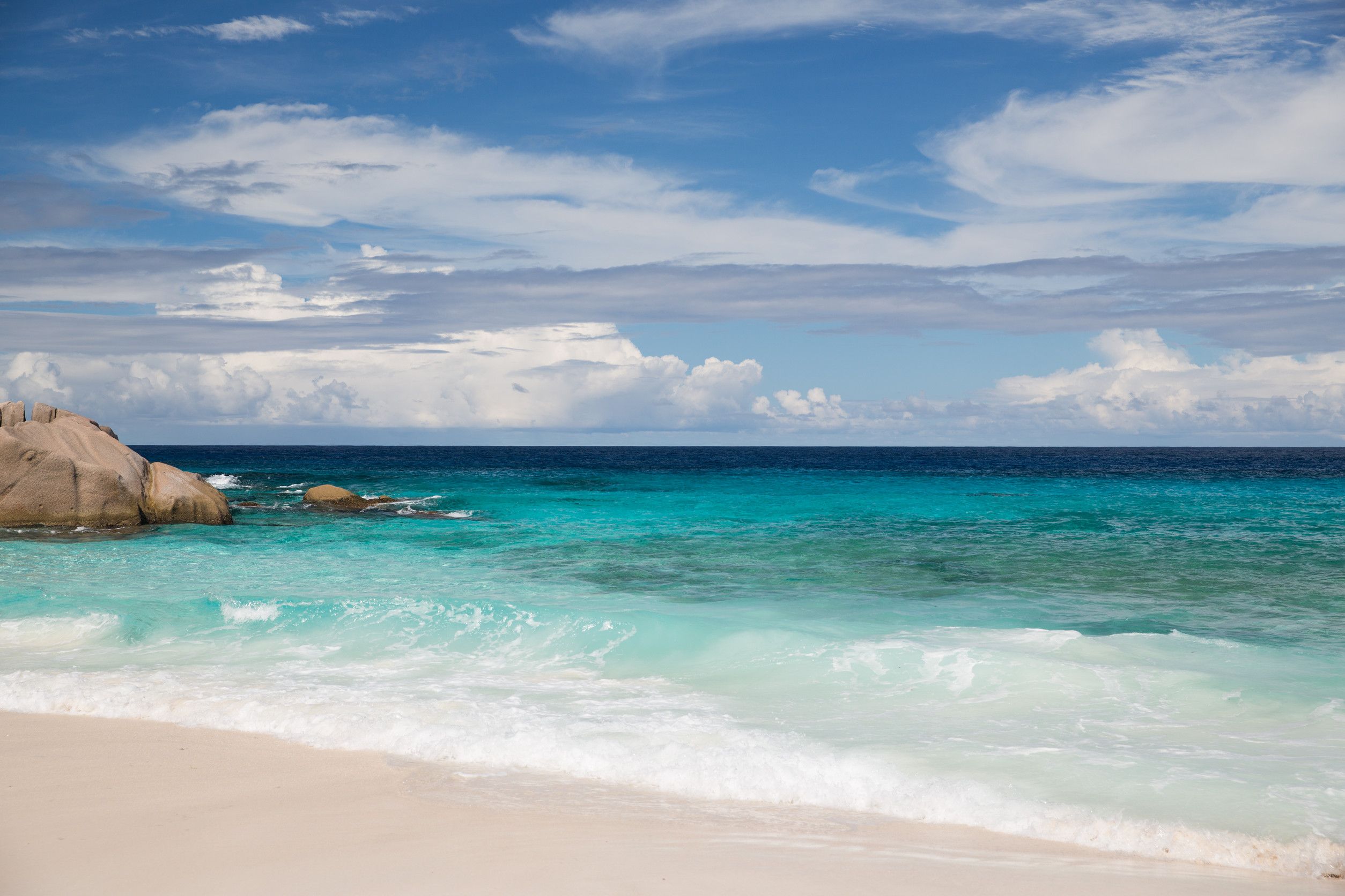 Travel Seascape And Nature Concept Island Beach In Indian Ocean