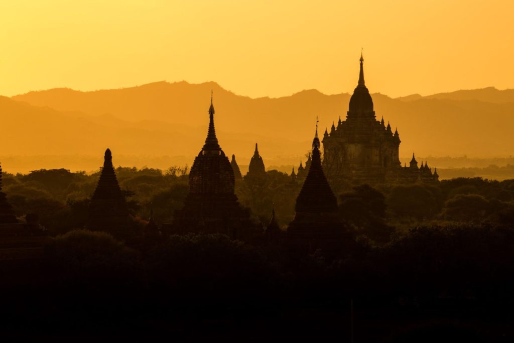 Ancient temples in Bagan, Myanmar