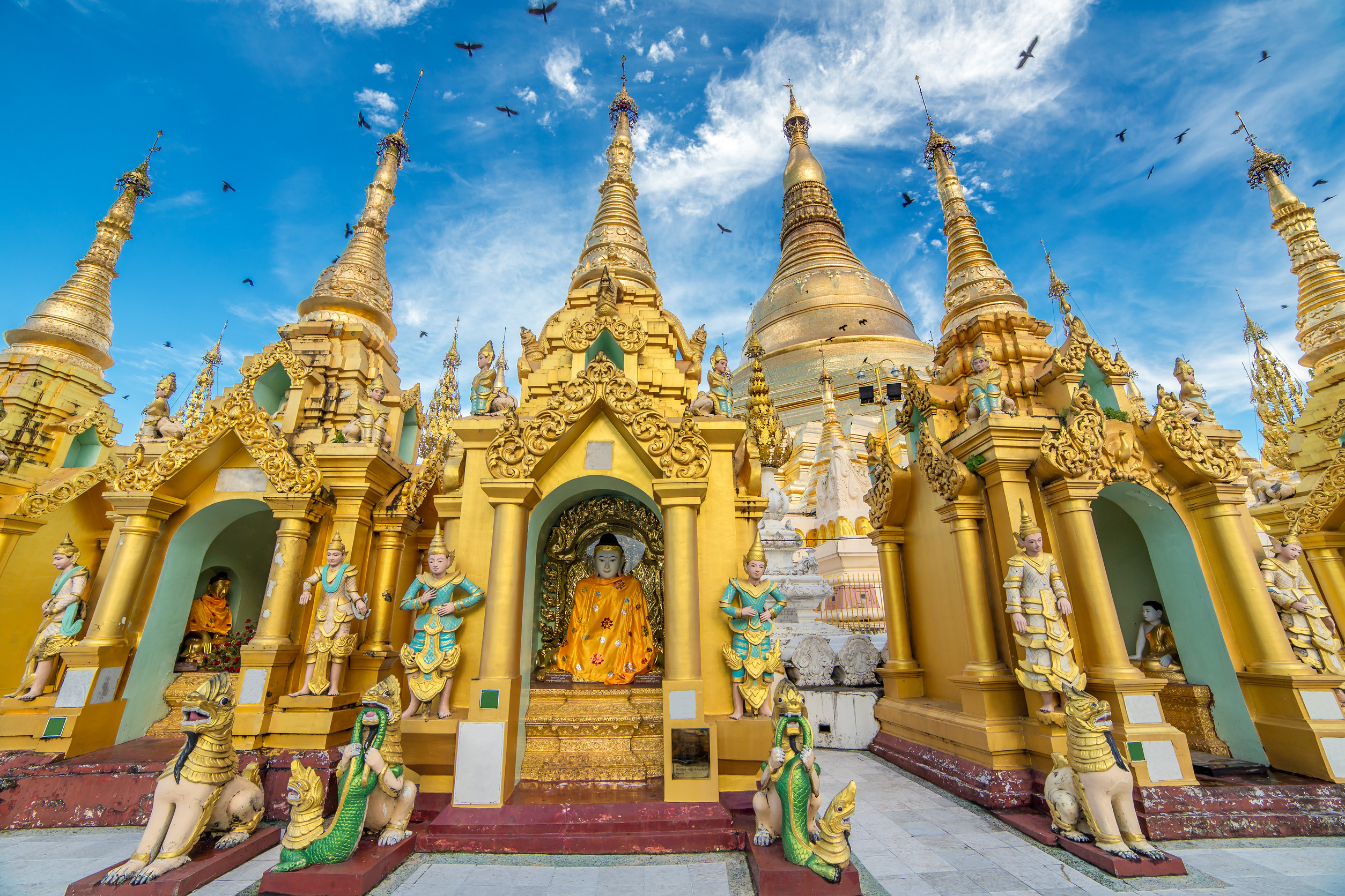 Buddhist pagoda for the Burmese