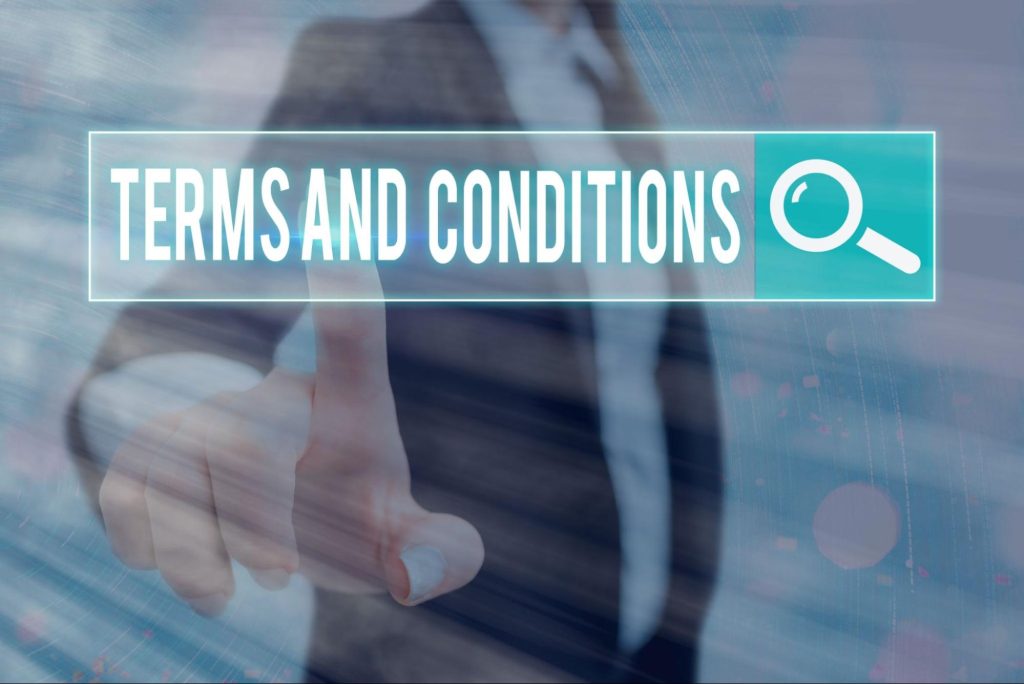  showing Terms And Conditions