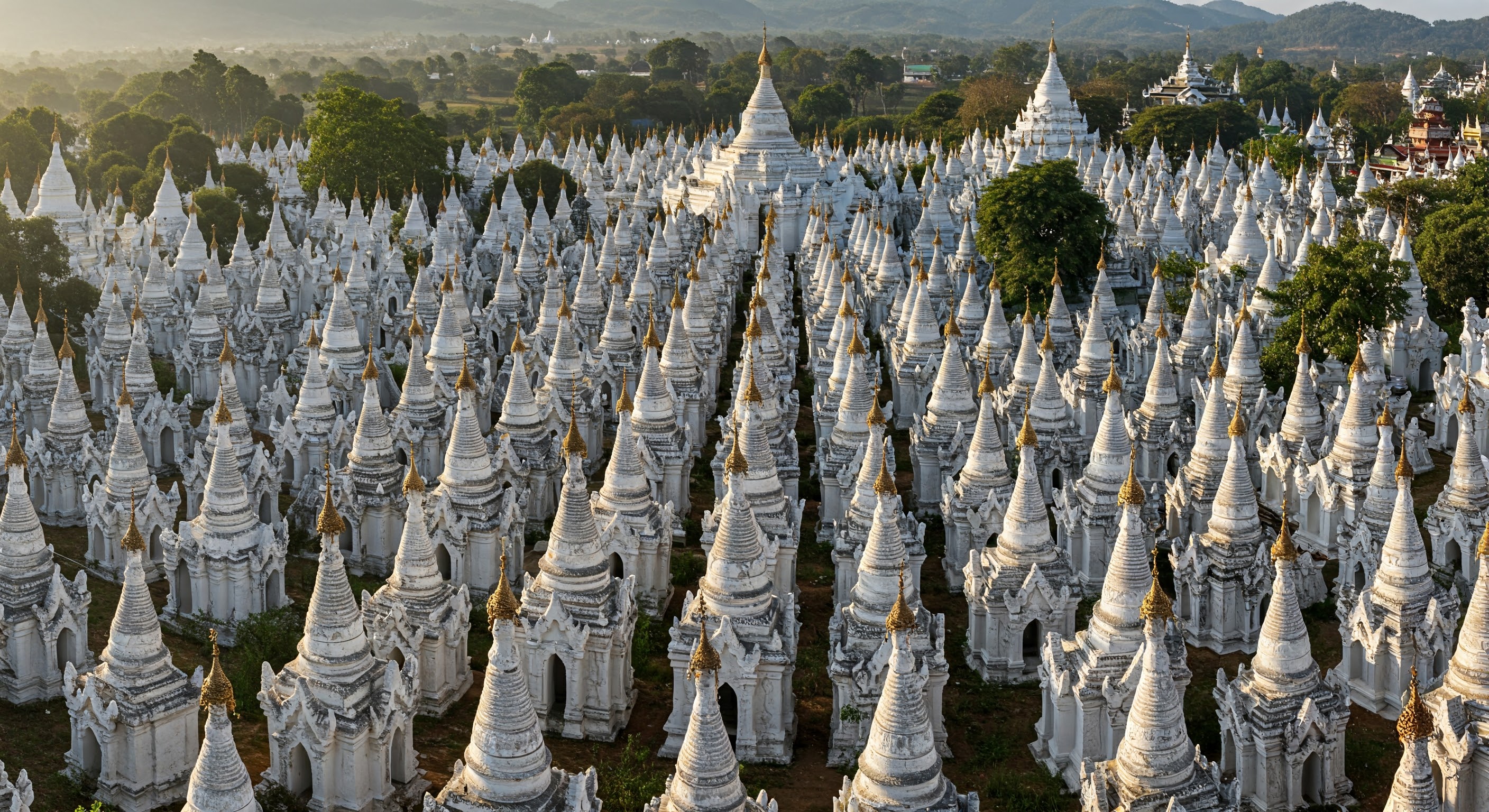 The Kakku pagoda in Shan state Myanmar on September 08 2017 , The Kakku pagoda contains more than 2,500 stupas